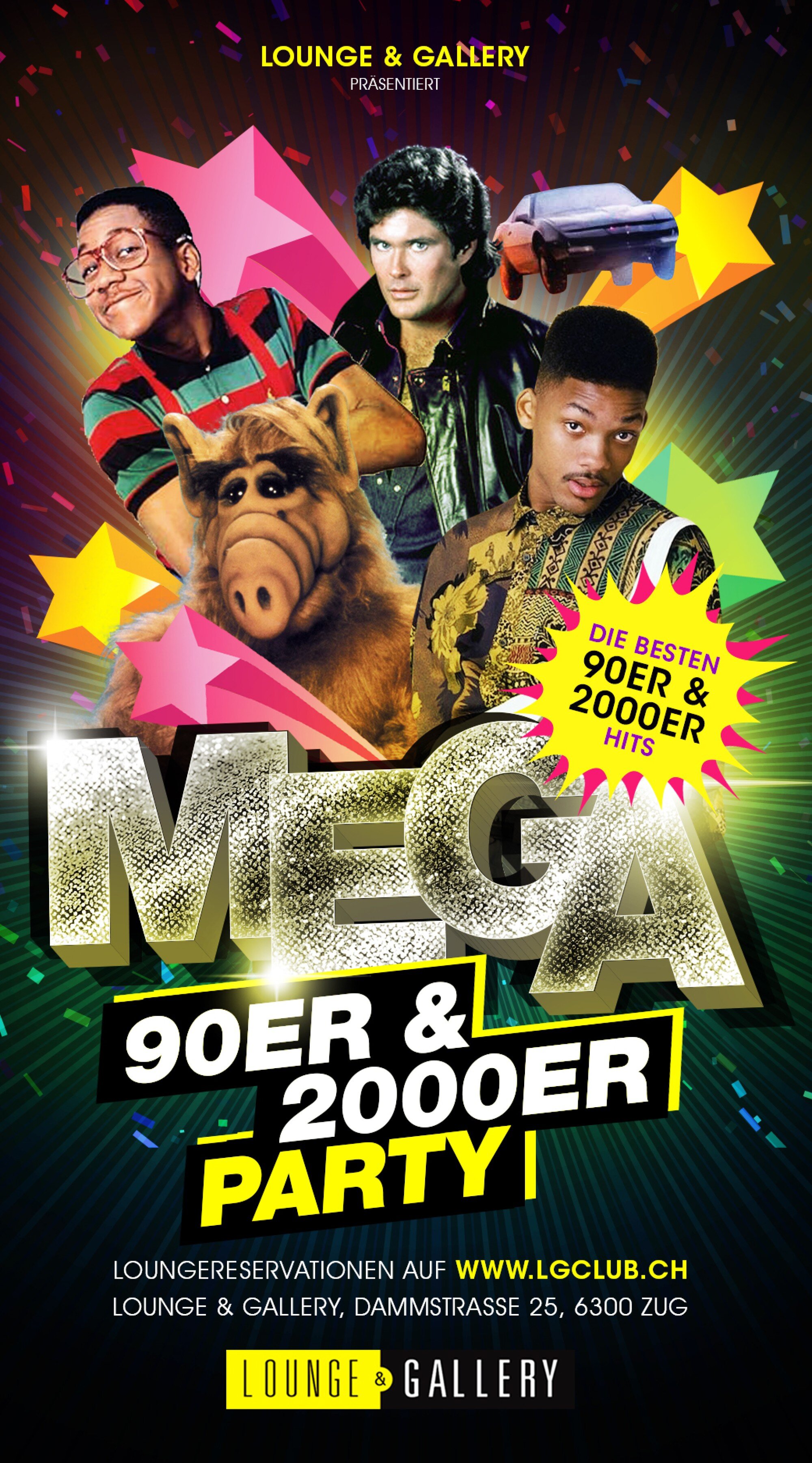 Flyer 90er & 2000er Party