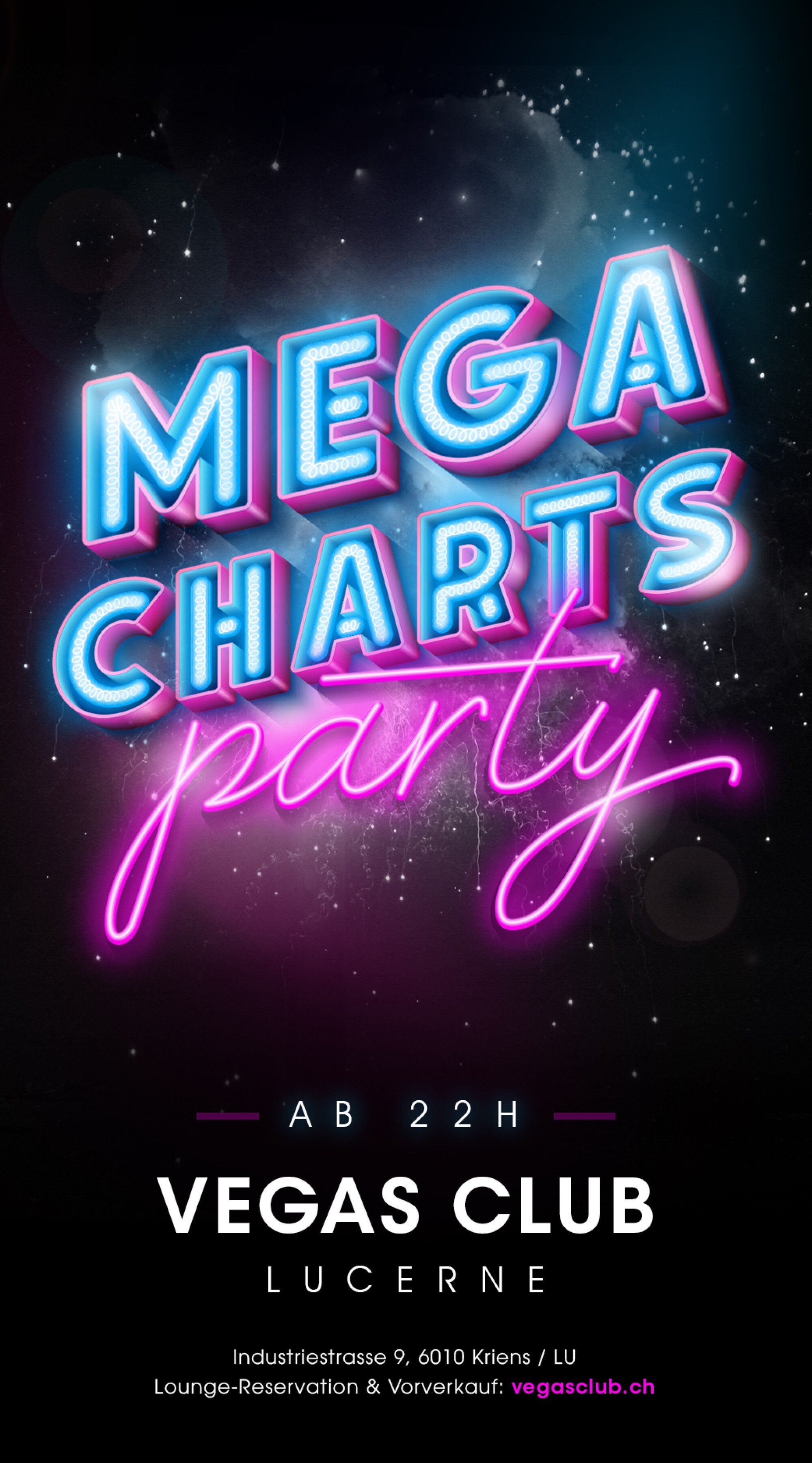 Flyer Die Mega Charts Party