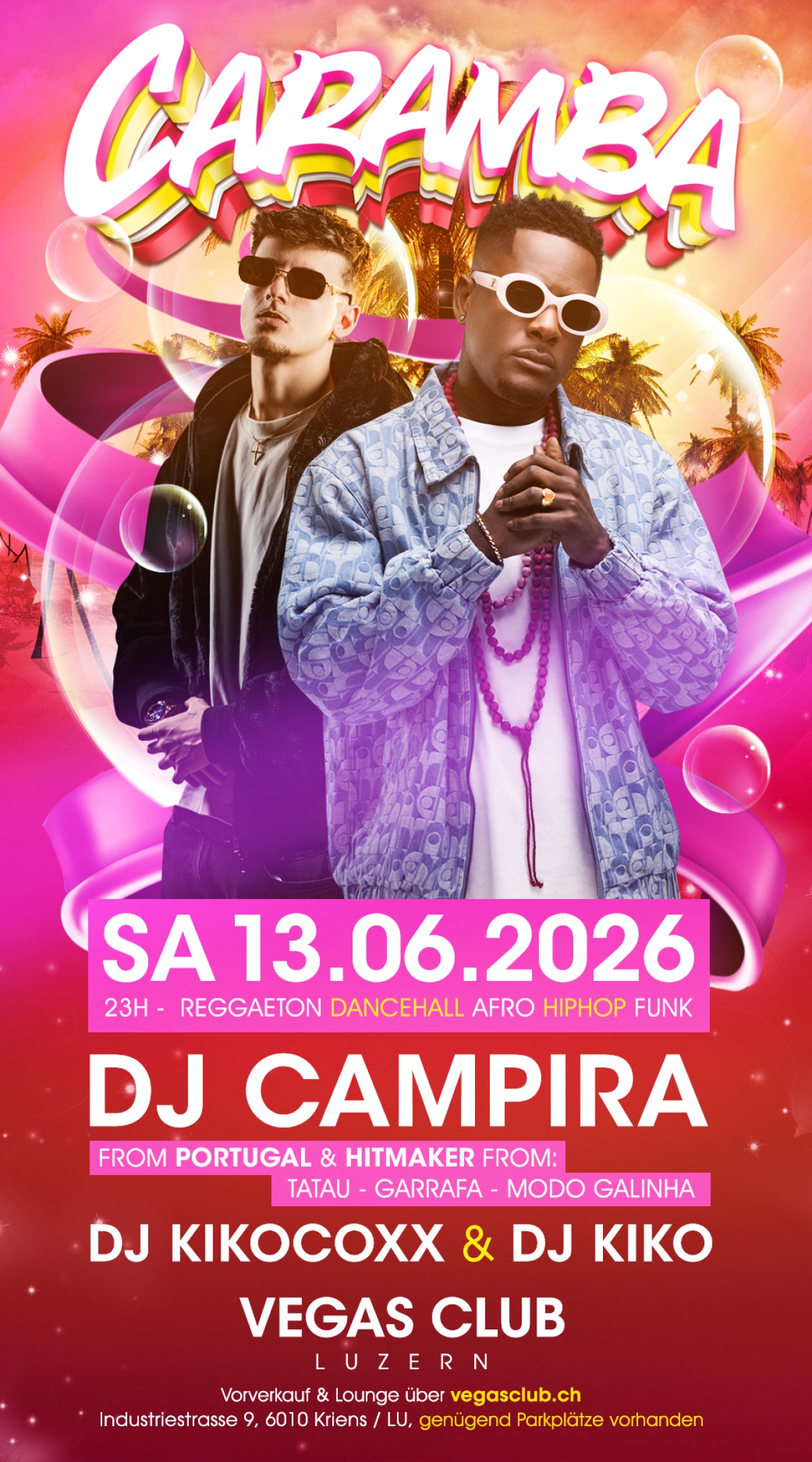 Flyer CARAMBA w/Campira & Kikocoxx